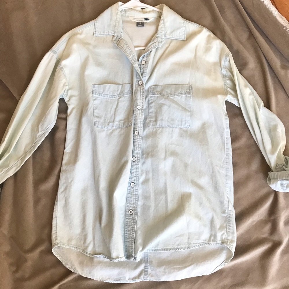 Old navy boyfriend chambray XS